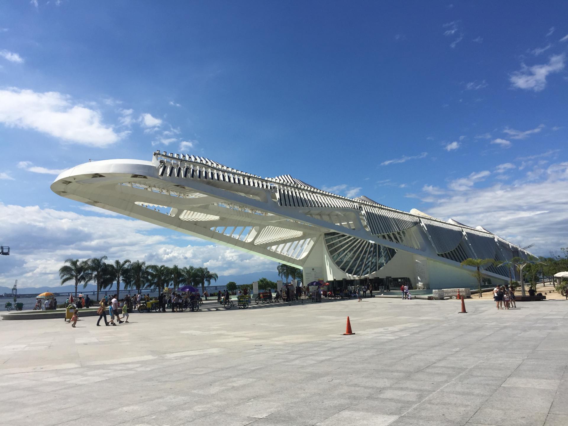 The Museu do Amanha in Guanabara Bay